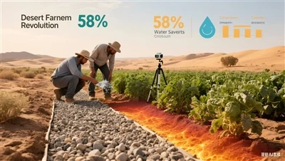 Desert Farming Revolution: estalvi d'aigua del 58% amb grava de grava